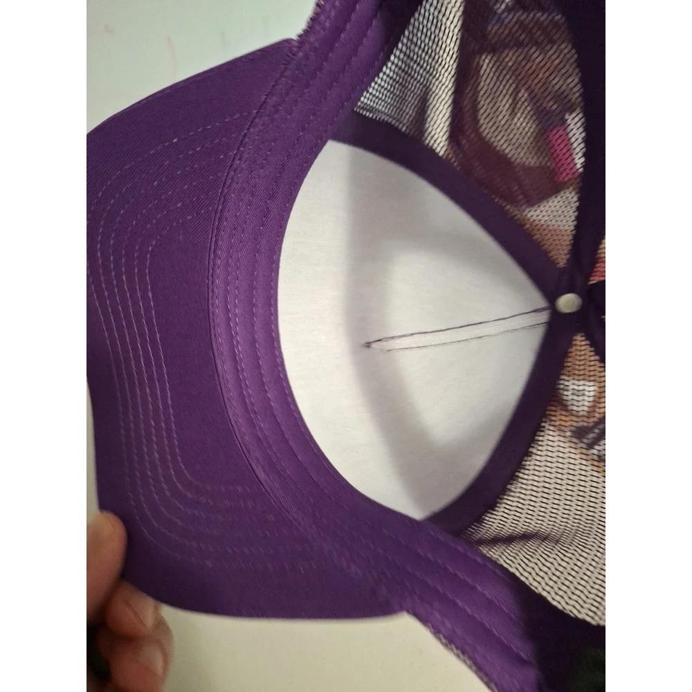 Bass Pro Shops Logo ~ Mesh Snapback Hat Fishing & Outdoors Purple